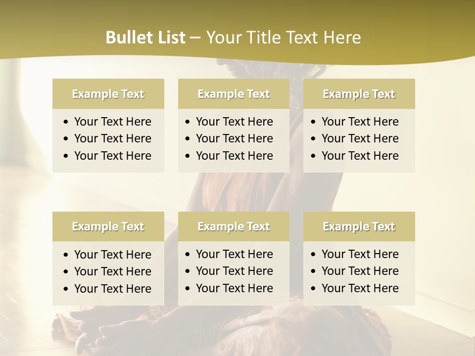 Baddhakonasana Feminine Mental PowerPoint Template