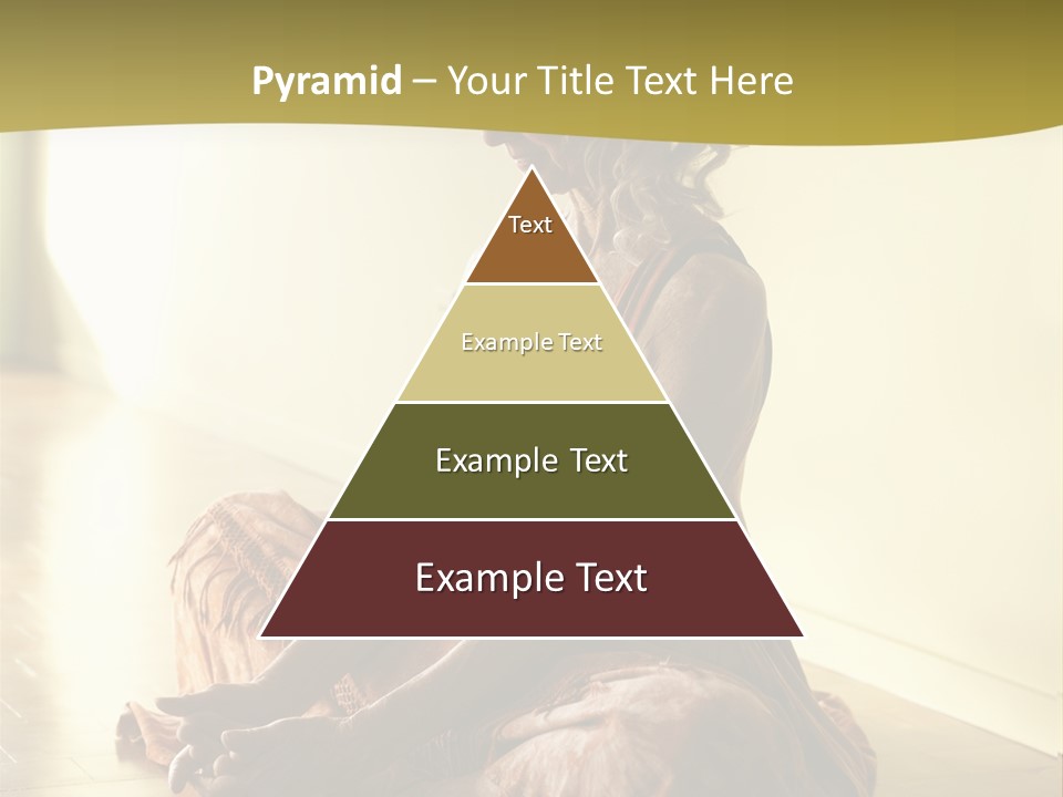 Baddhakonasana Feminine Mental PowerPoint Template