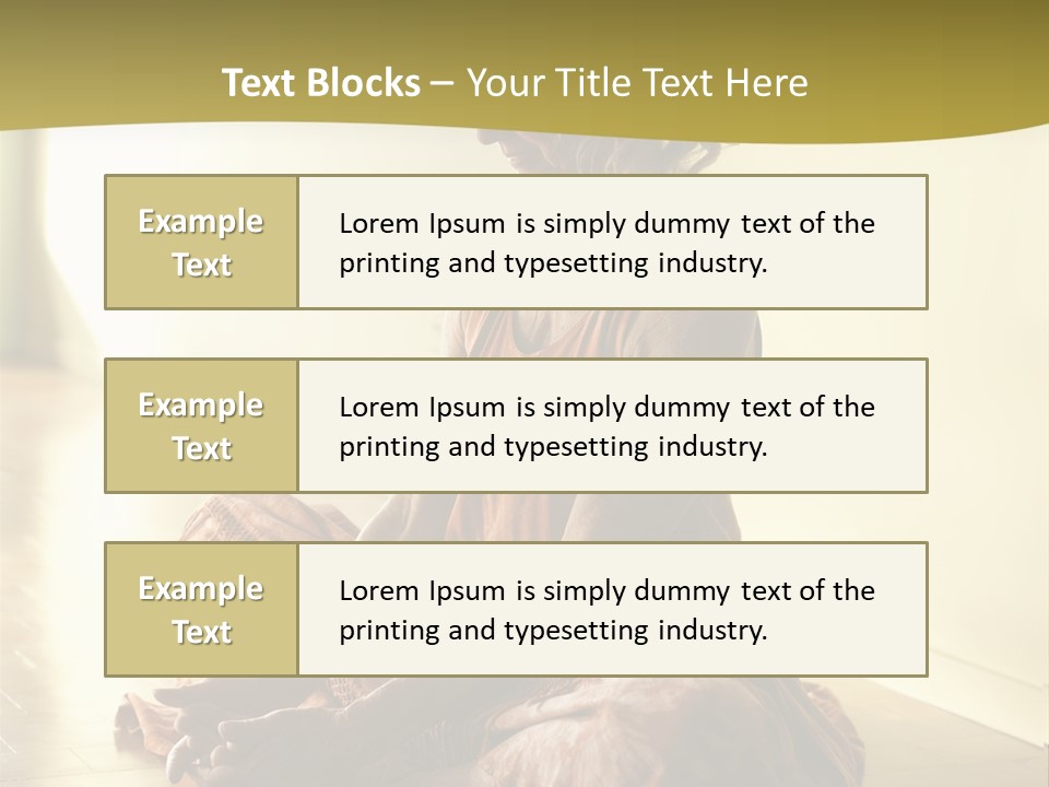 Baddhakonasana Feminine Mental PowerPoint Template