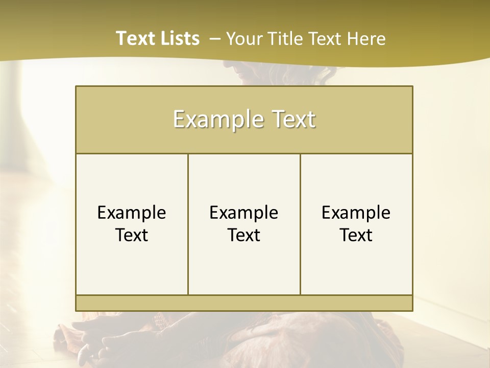 Baddhakonasana Feminine Mental PowerPoint Template