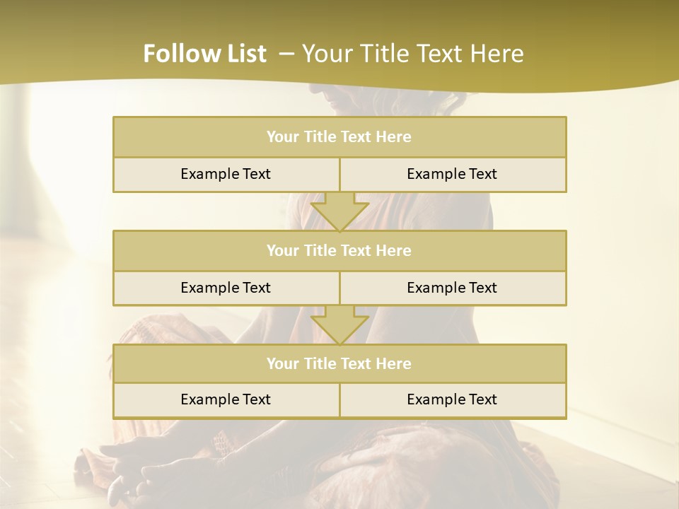 Baddhakonasana Feminine Mental PowerPoint Template