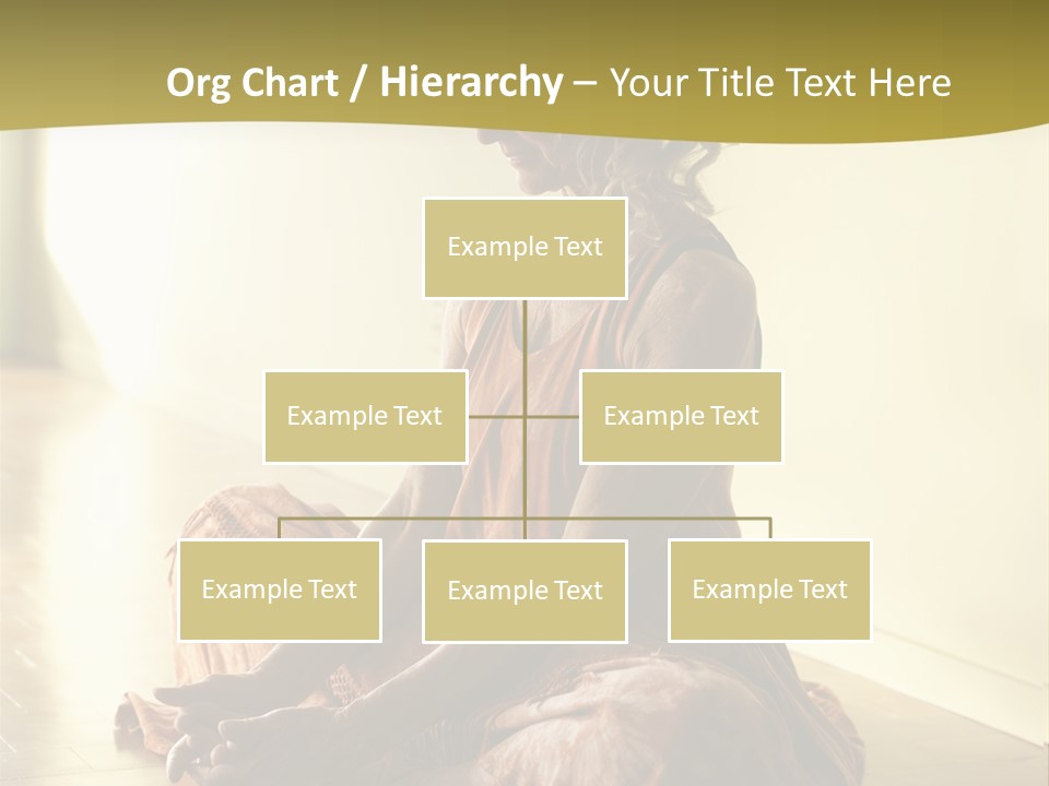 Baddhakonasana Feminine Mental PowerPoint Template