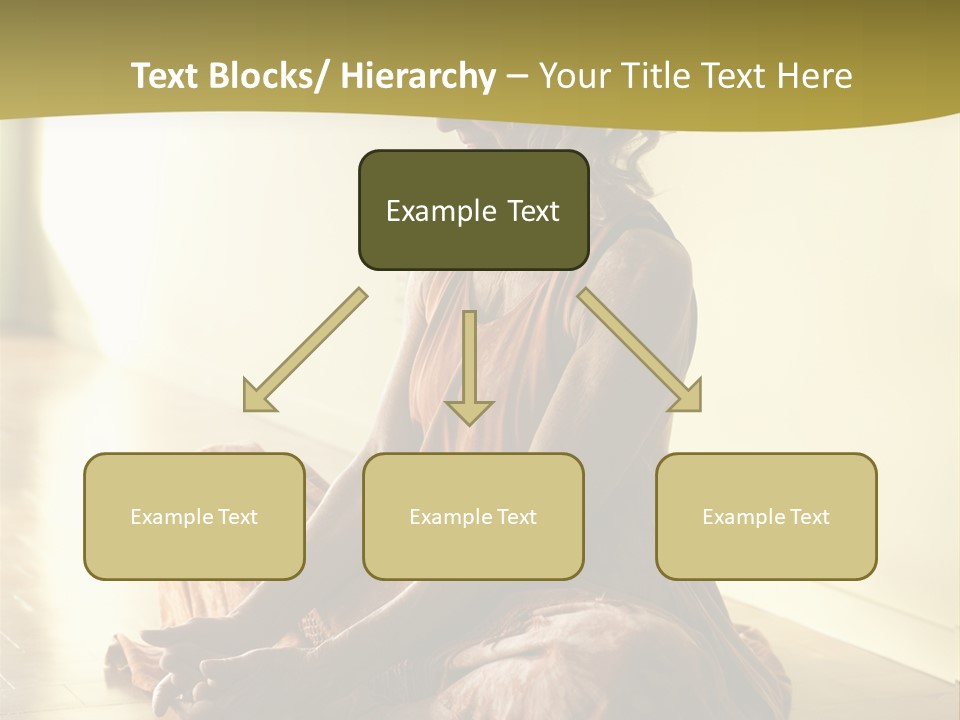 Baddhakonasana Feminine Mental PowerPoint Template