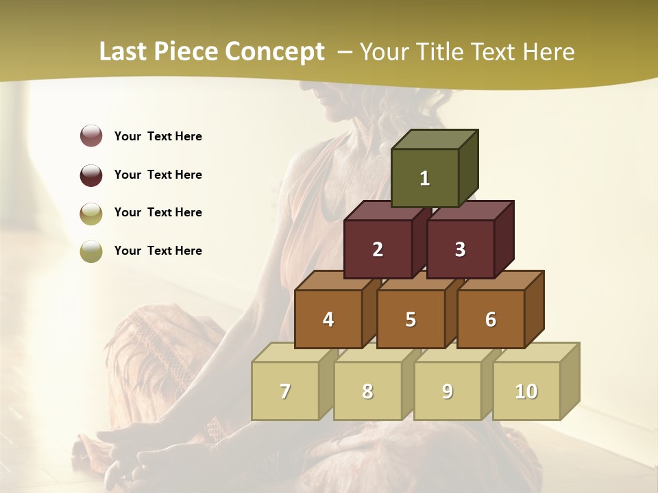 Baddhakonasana Feminine Mental PowerPoint Template