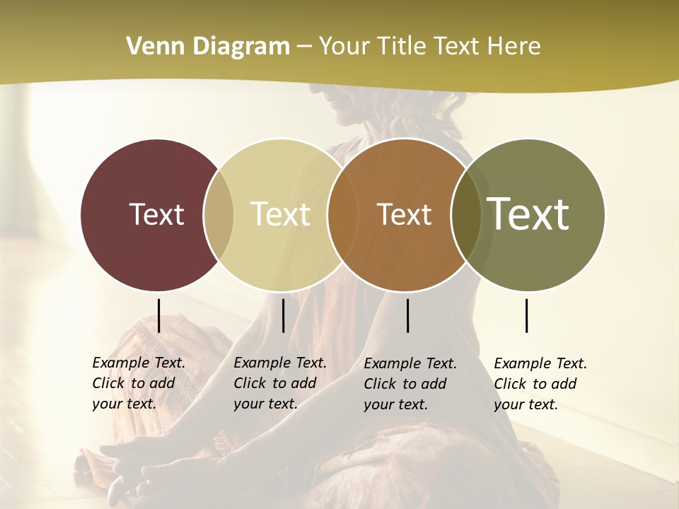 Baddhakonasana Feminine Mental PowerPoint Template