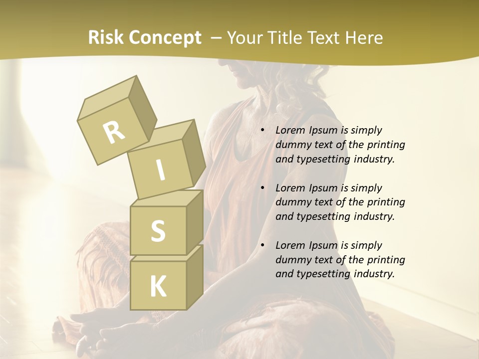 Baddhakonasana Feminine Mental PowerPoint Template