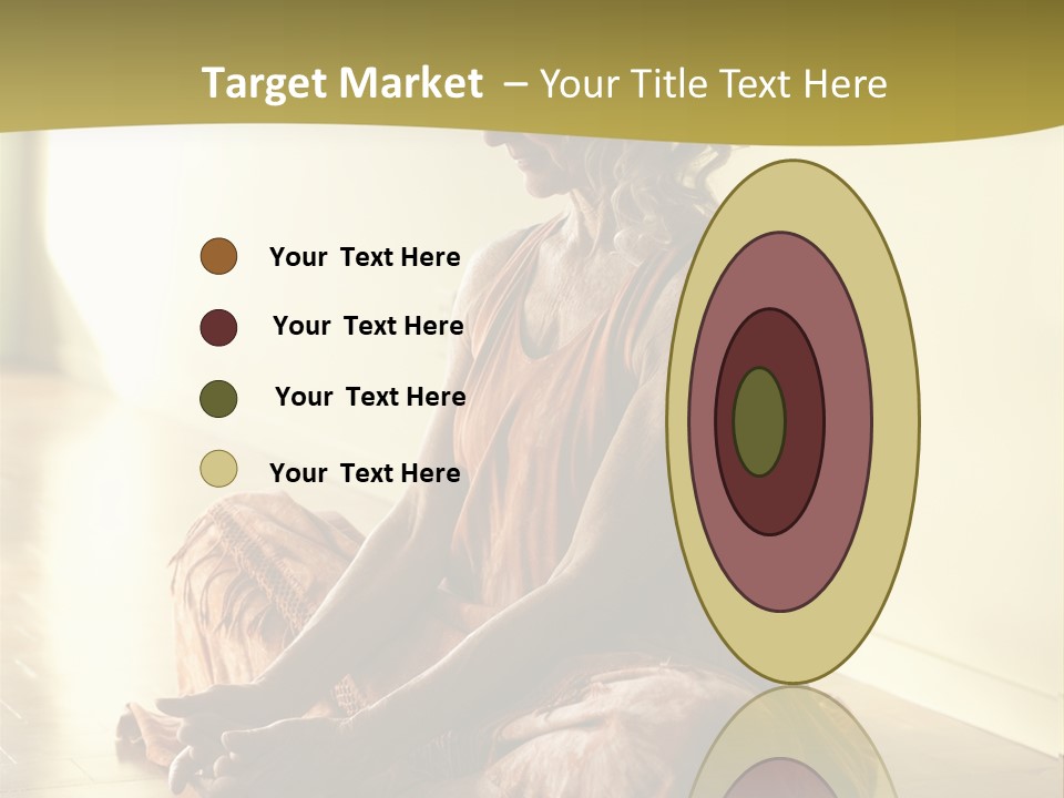 Baddhakonasana Feminine Mental PowerPoint Template