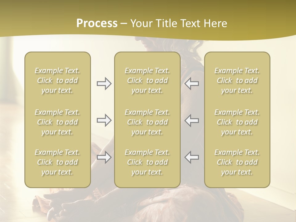 Baddhakonasana Feminine Mental PowerPoint Template