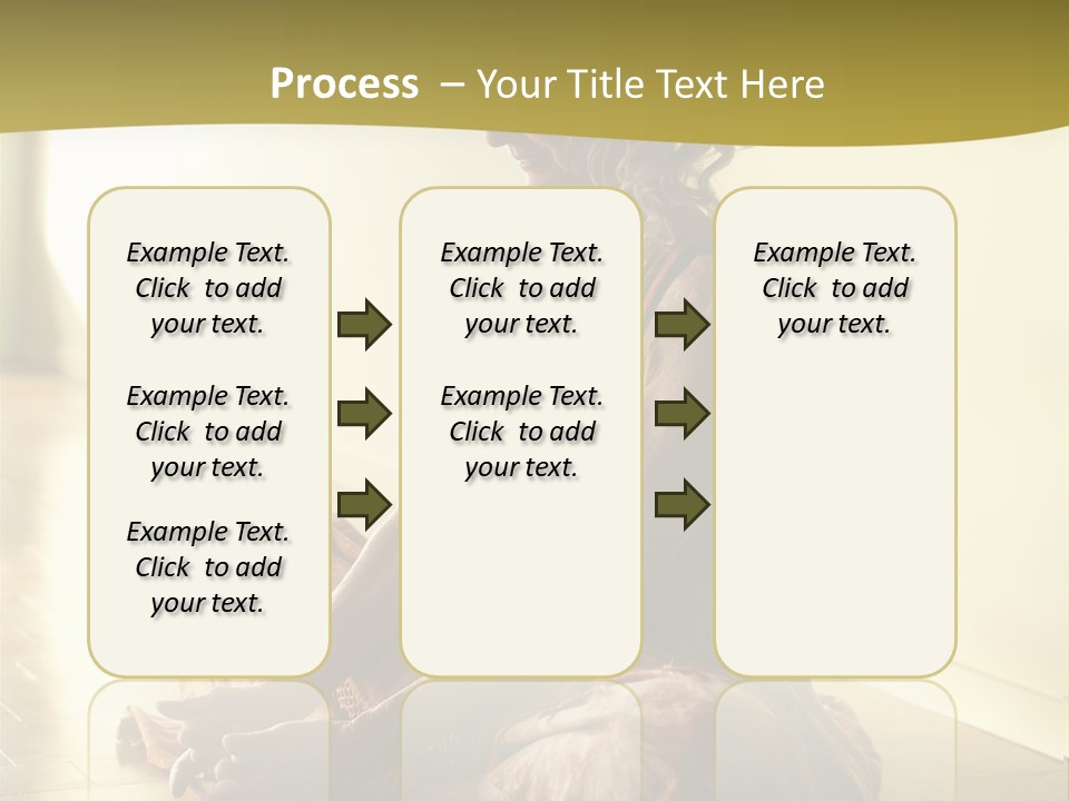 Baddhakonasana Feminine Mental PowerPoint Template