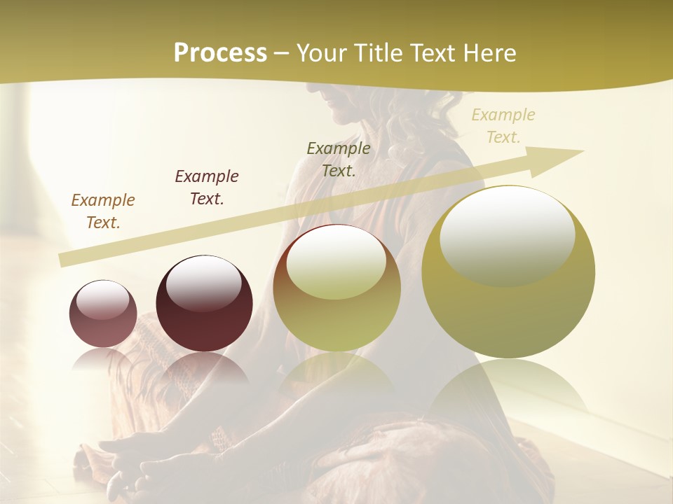 Baddhakonasana Feminine Mental PowerPoint Template