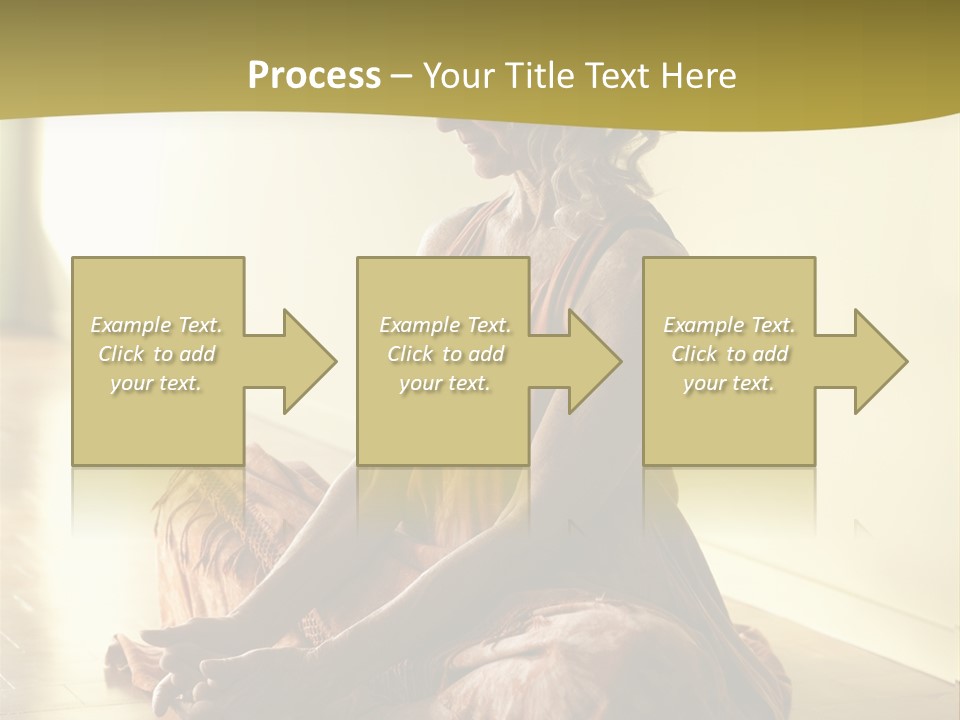 Baddhakonasana Feminine Mental PowerPoint Template