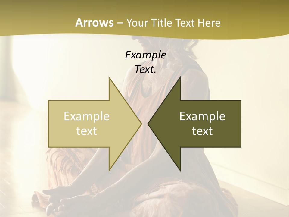 Baddhakonasana Feminine Mental PowerPoint Template