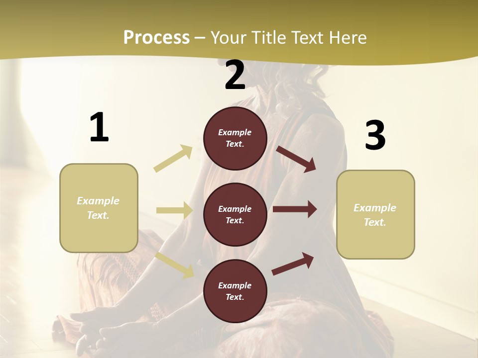 Baddhakonasana Feminine Mental PowerPoint Template