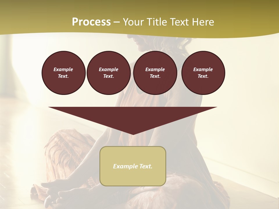 Baddhakonasana Feminine Mental PowerPoint Template