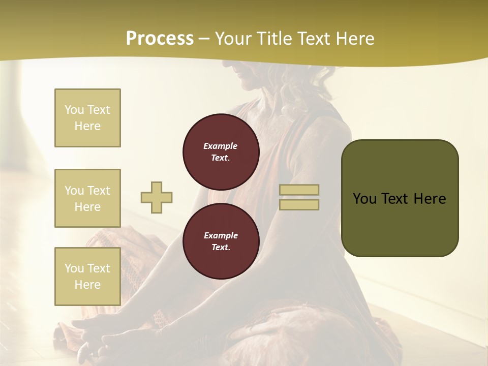 Baddhakonasana Feminine Mental PowerPoint Template