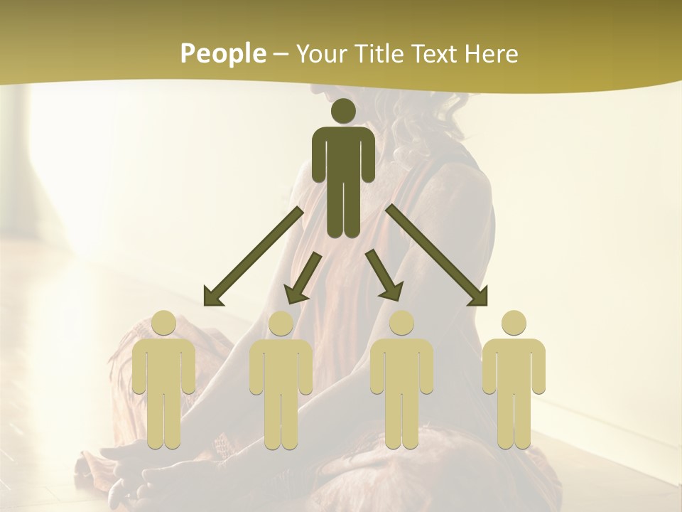 Baddhakonasana Feminine Mental PowerPoint Template