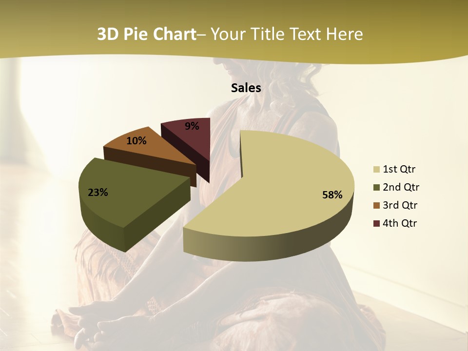Baddhakonasana Feminine Mental PowerPoint Template