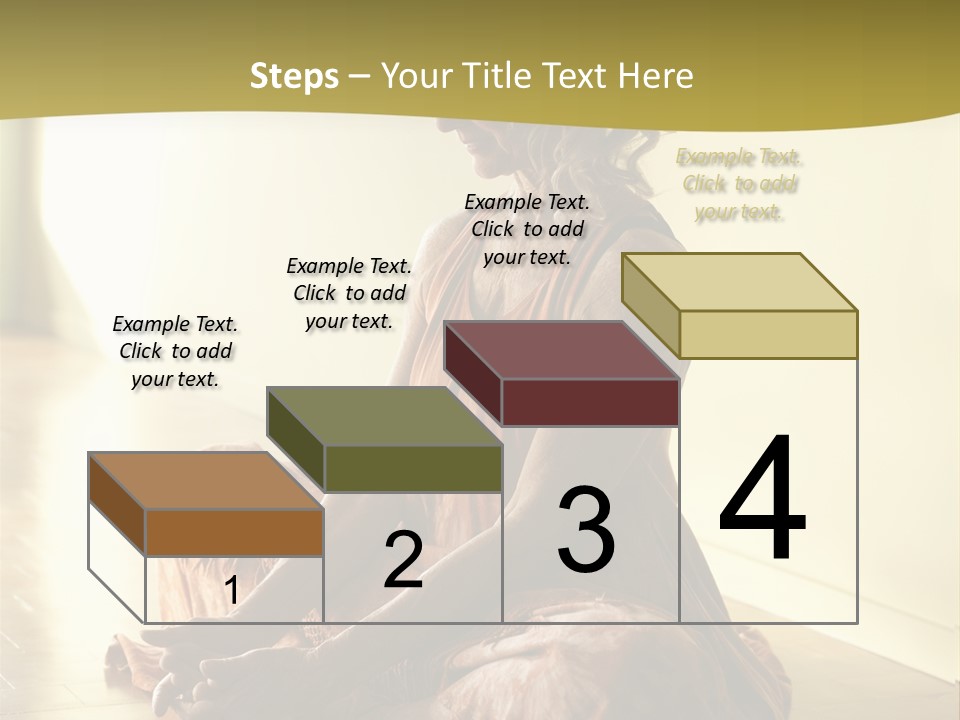 Baddhakonasana Feminine Mental PowerPoint Template