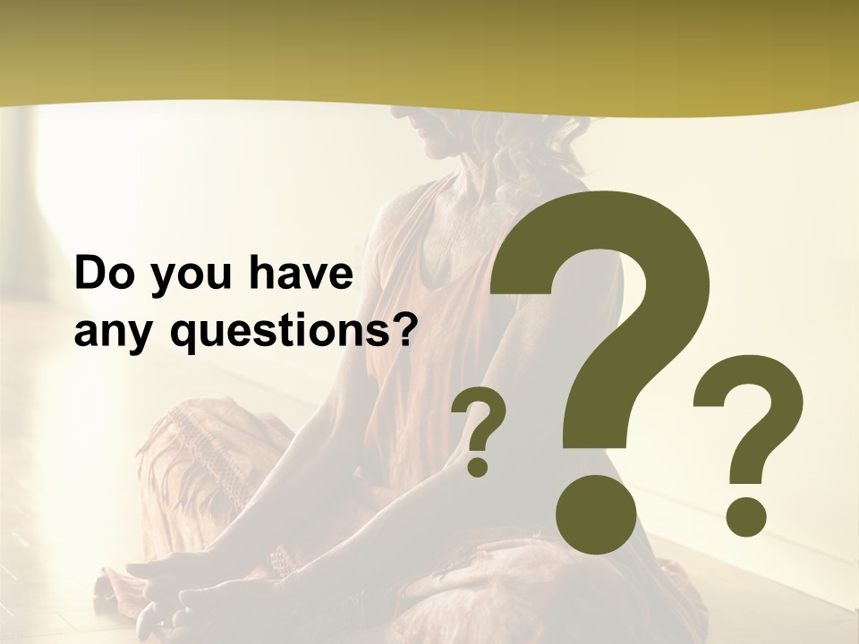 Baddhakonasana Feminine Mental PowerPoint Template