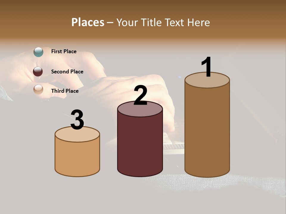 Person Light Finger PowerPoint Template