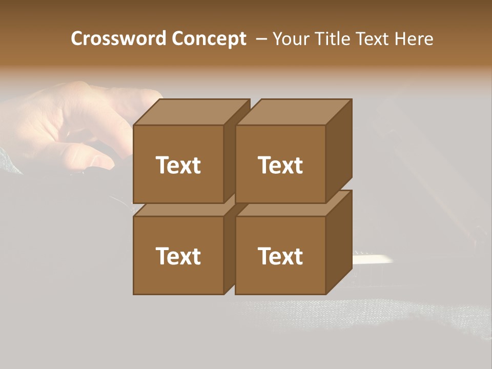 Person Light Finger PowerPoint Template