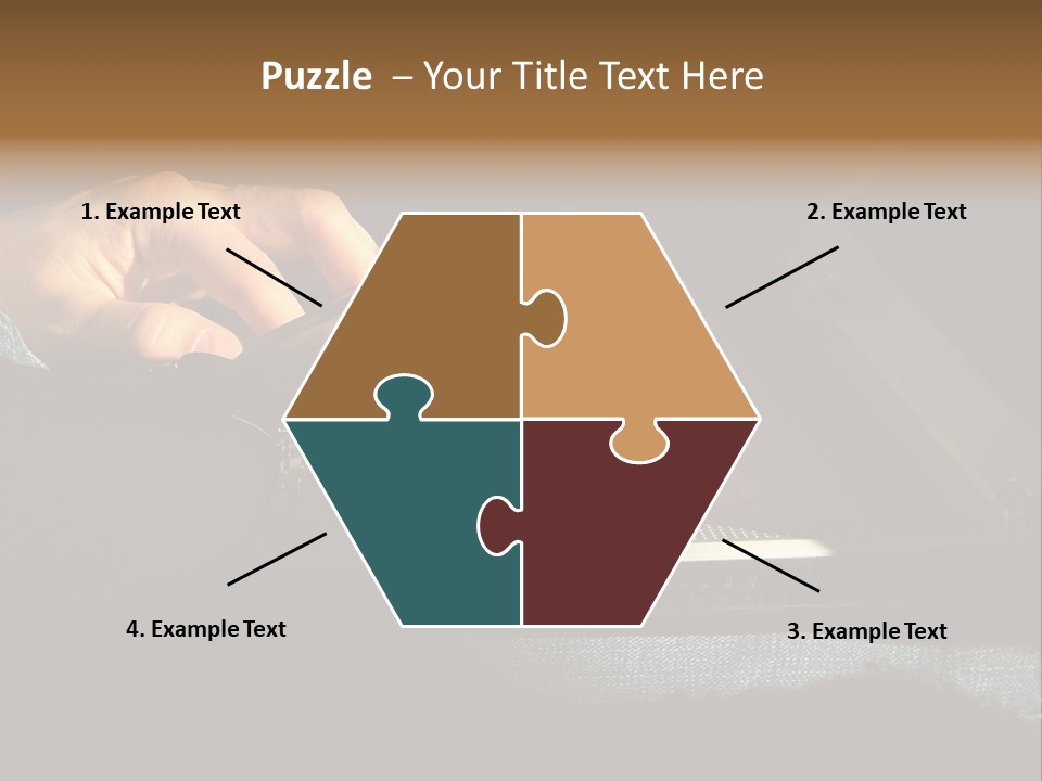 Person Light Finger PowerPoint Template