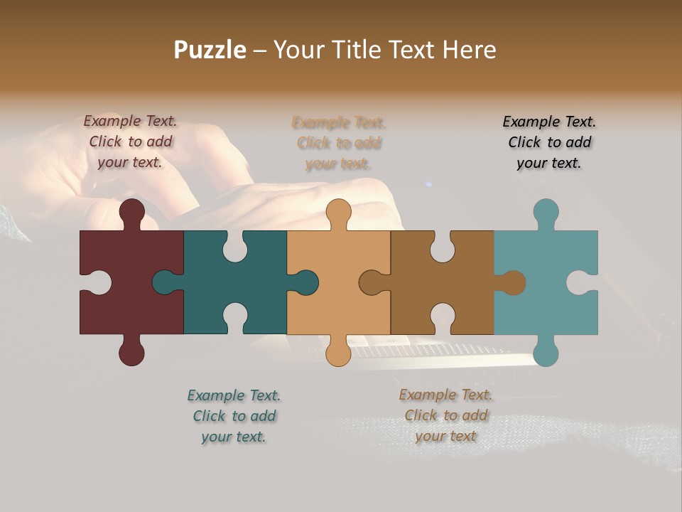 Person Light Finger PowerPoint Template