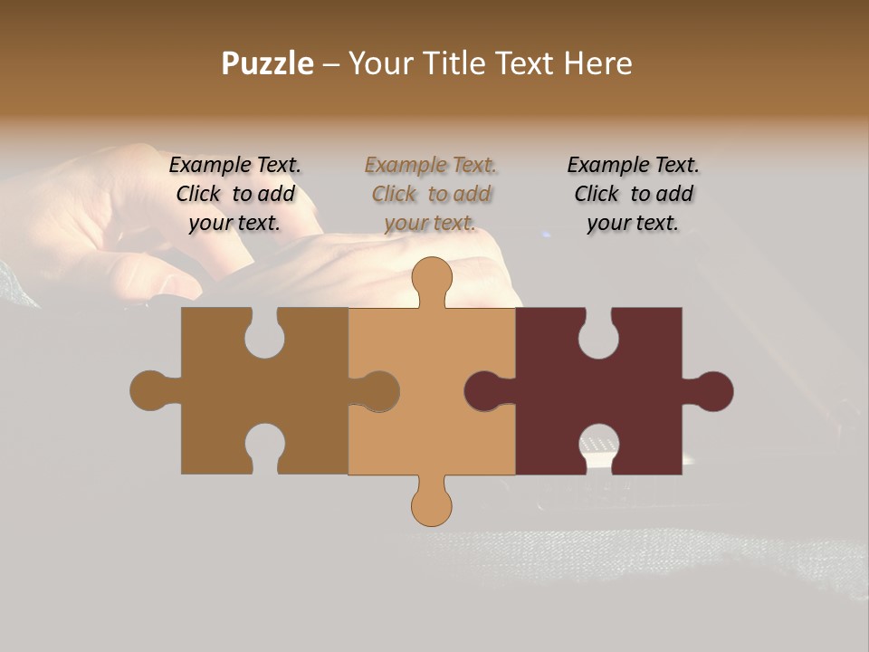 Person Light Finger PowerPoint Template