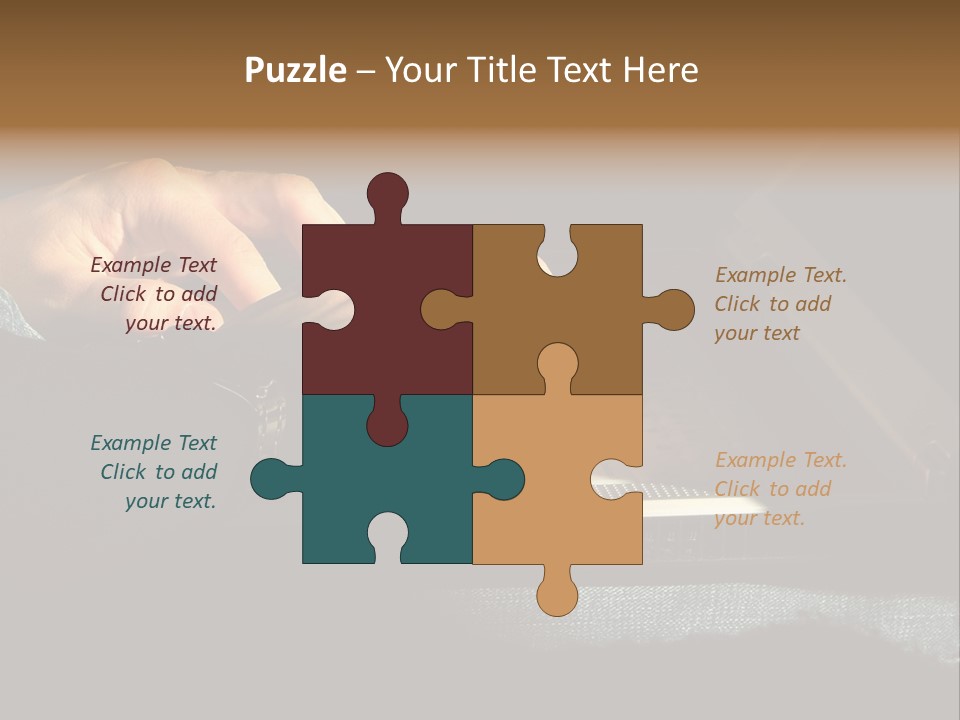 Person Light Finger PowerPoint Template