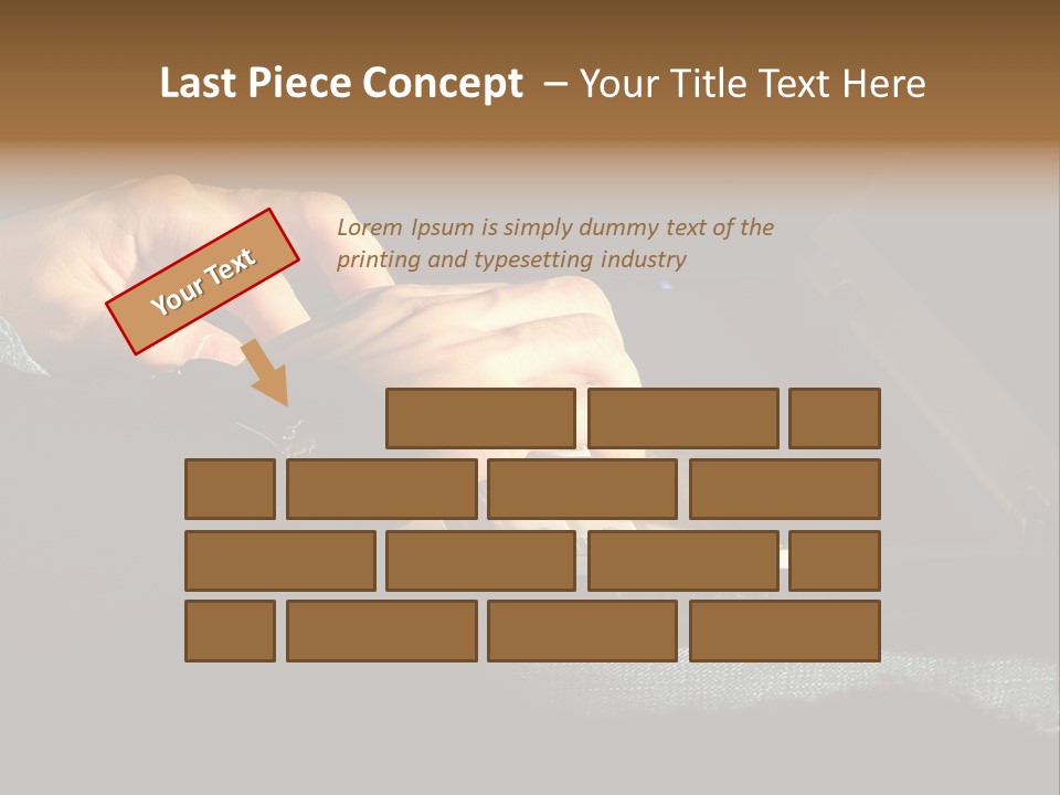 Person Light Finger PowerPoint Template