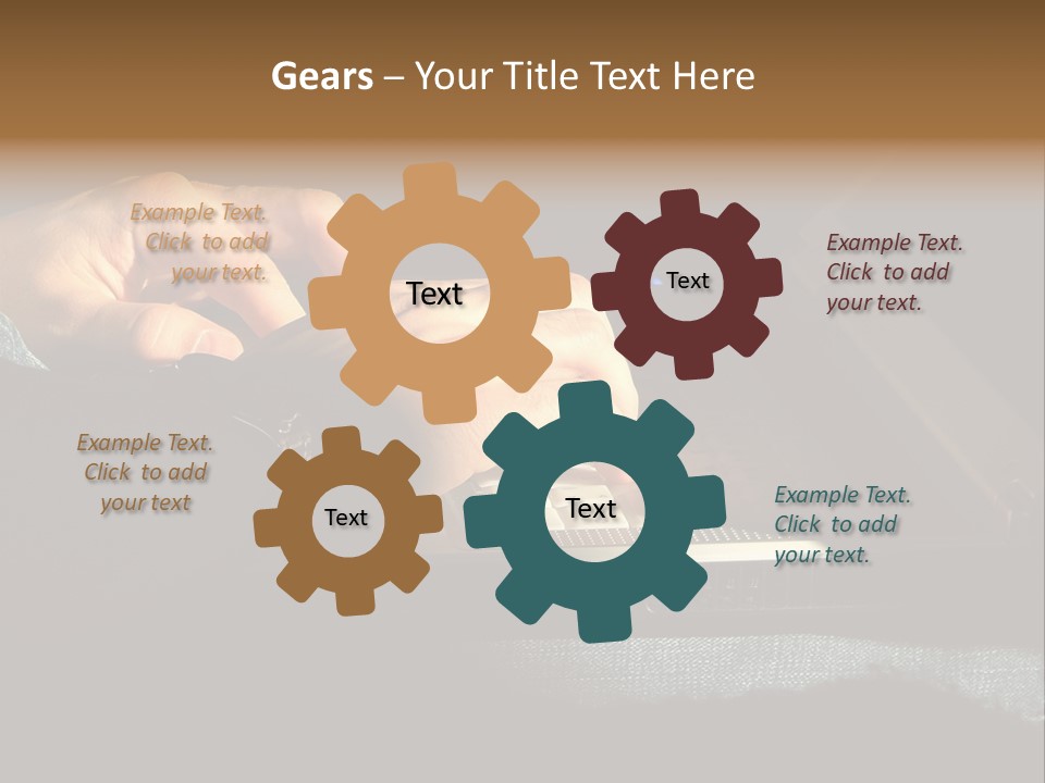 Person Light Finger PowerPoint Template