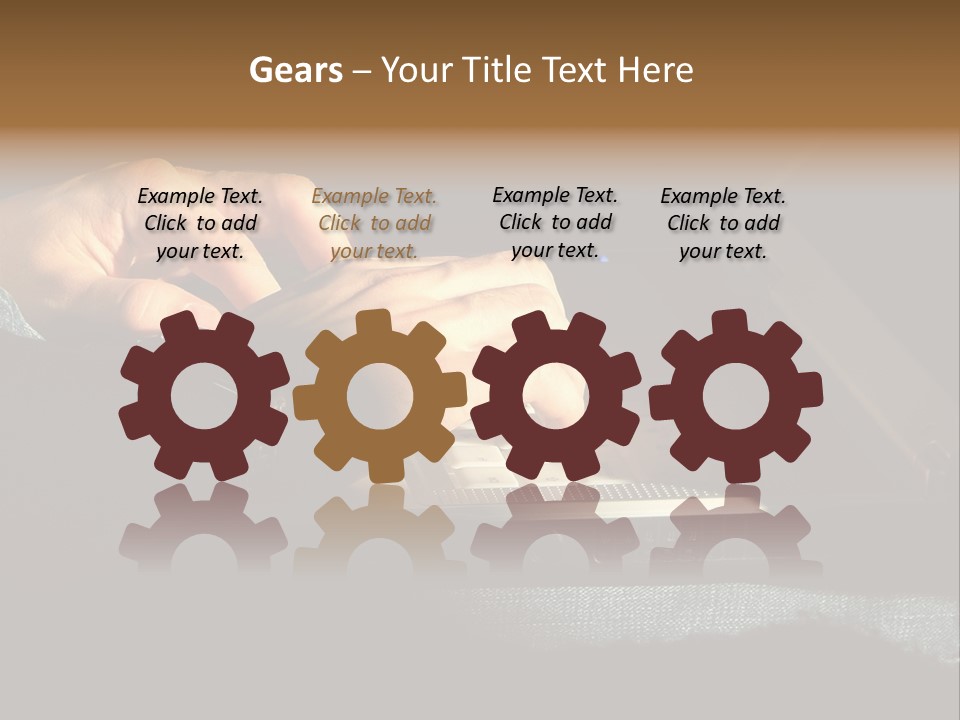 Person Light Finger PowerPoint Template