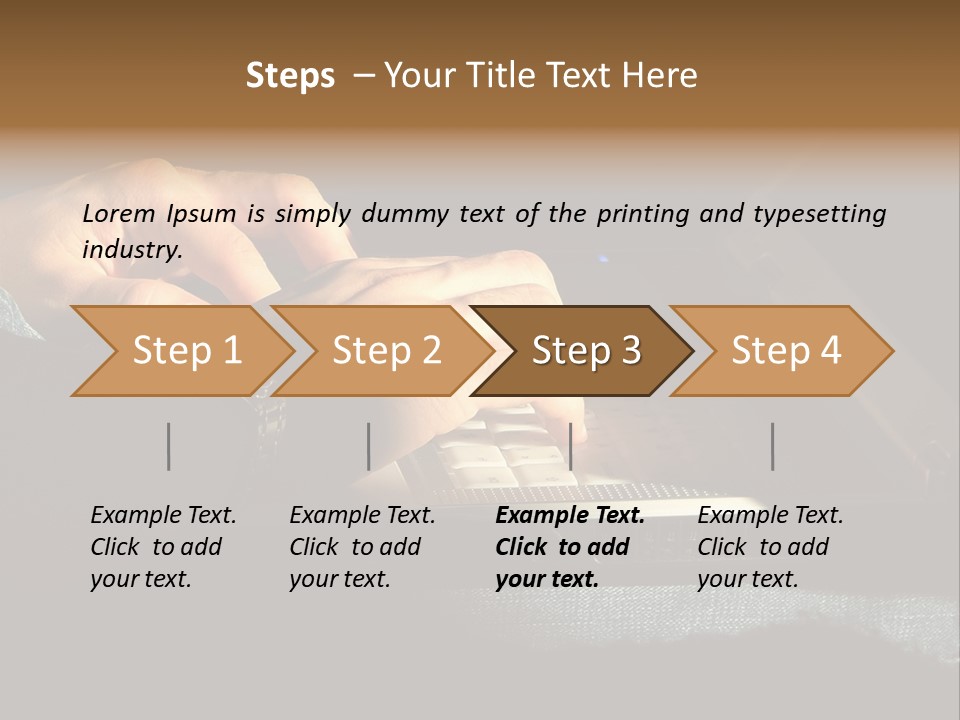 Person Light Finger PowerPoint Template