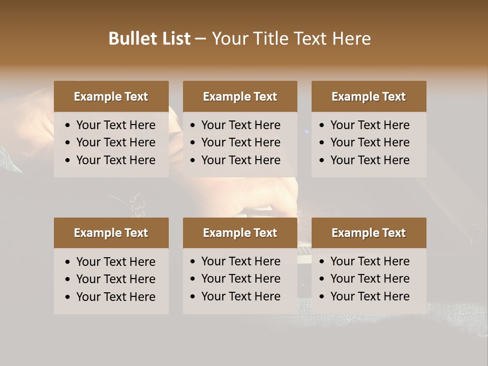 Person Light Finger PowerPoint Template