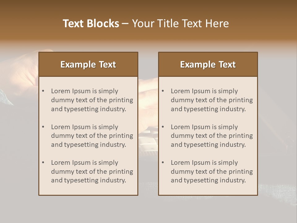 Person Light Finger PowerPoint Template