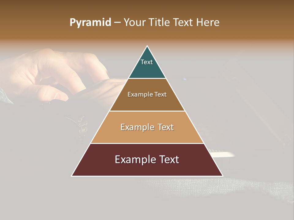 Person Light Finger PowerPoint Template