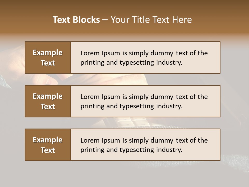 Person Light Finger PowerPoint Template