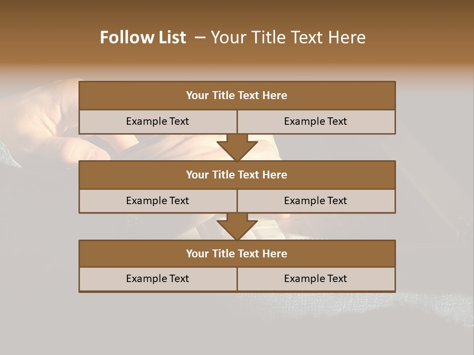 Person Light Finger PowerPoint Template