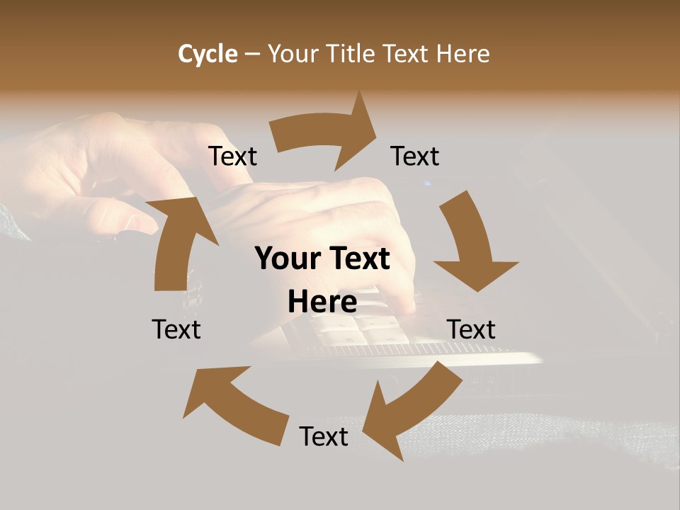 Person Light Finger PowerPoint Template