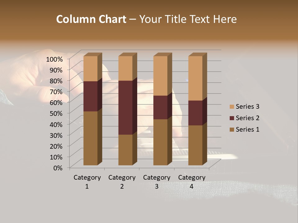 Person Light Finger PowerPoint Template