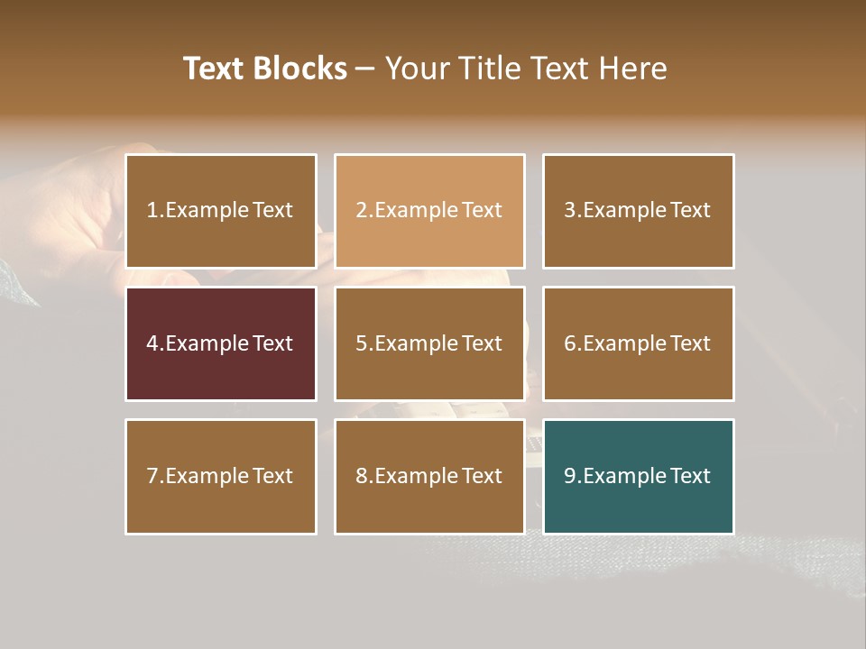 Person Light Finger PowerPoint Template