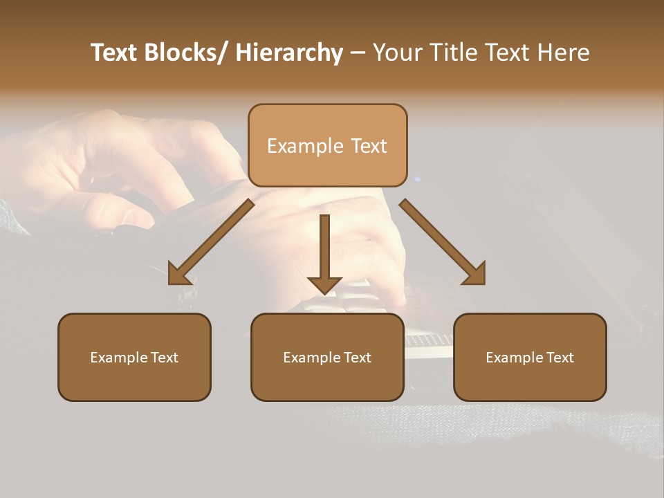 Person Light Finger PowerPoint Template