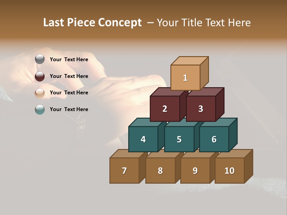 Person Light Finger PowerPoint Template