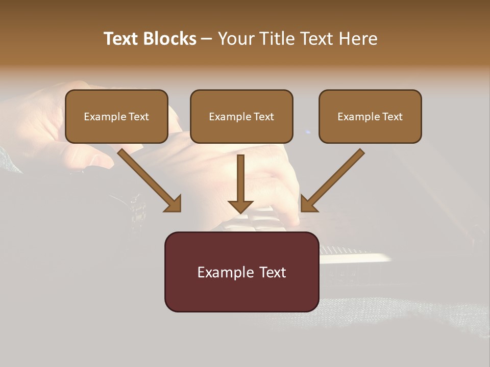 Person Light Finger PowerPoint Template