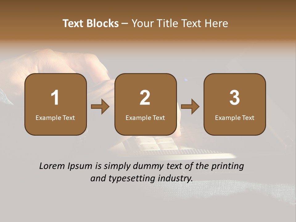 Person Light Finger PowerPoint Template