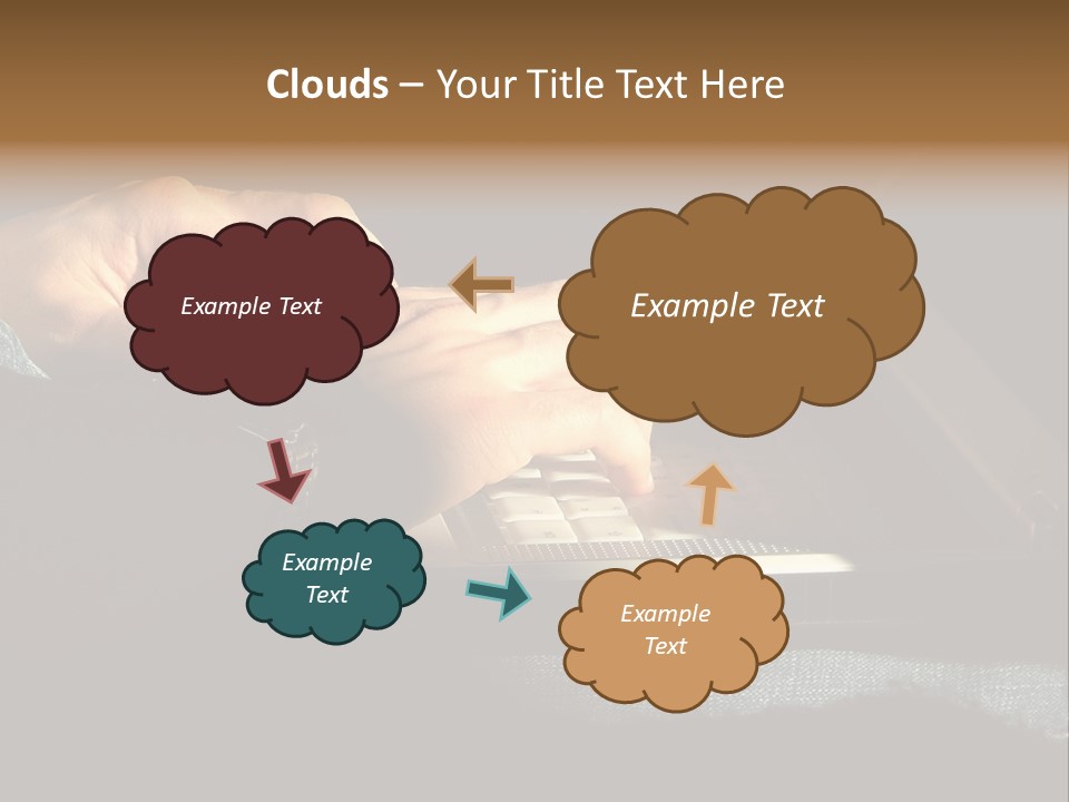 Person Light Finger PowerPoint Template