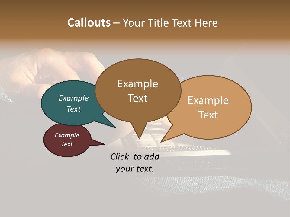 Person Light Finger PowerPoint Template