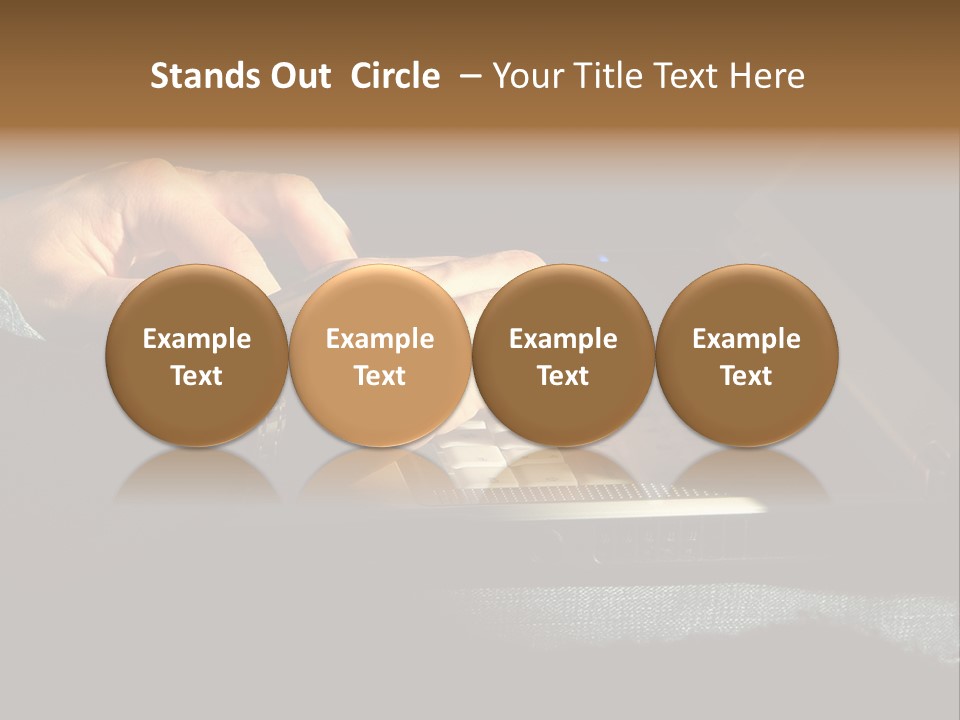 Person Light Finger PowerPoint Template