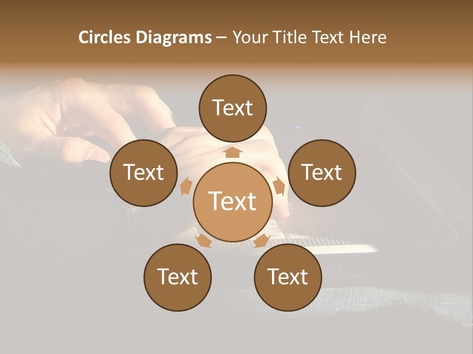 Person Light Finger PowerPoint Template