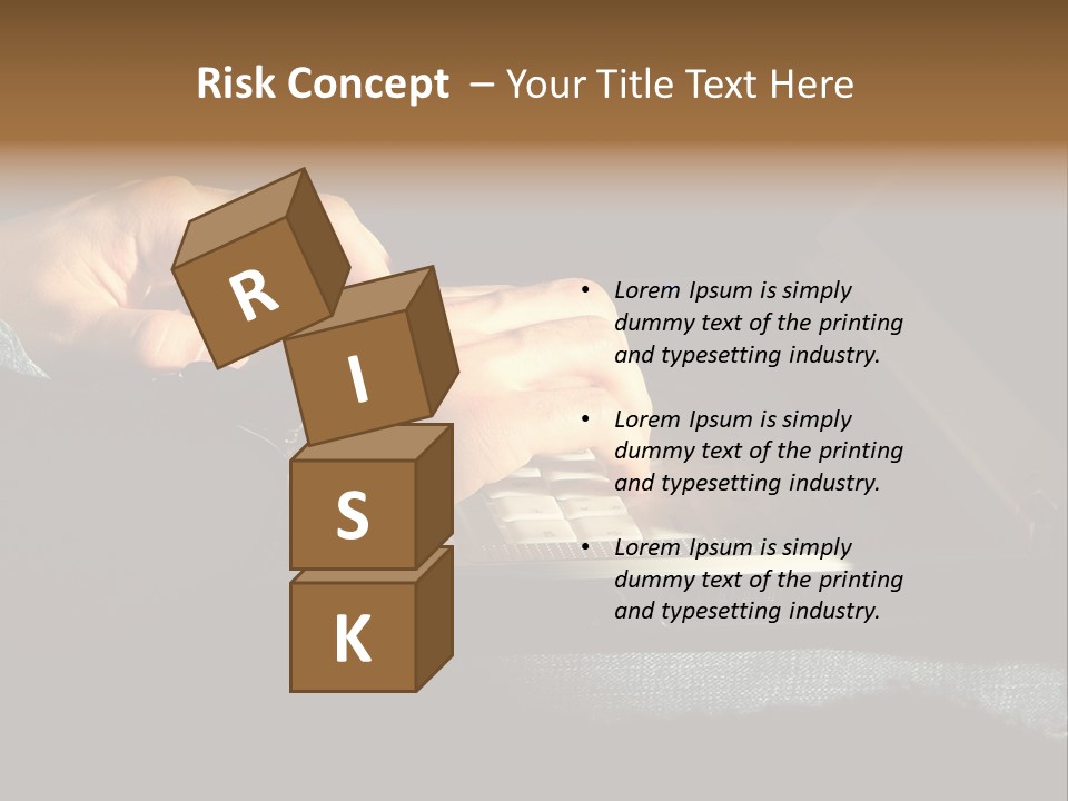 Person Light Finger PowerPoint Template